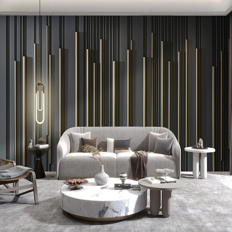 Home Lines Textiles - Custom Photo Wallpaper Modern Simple Line