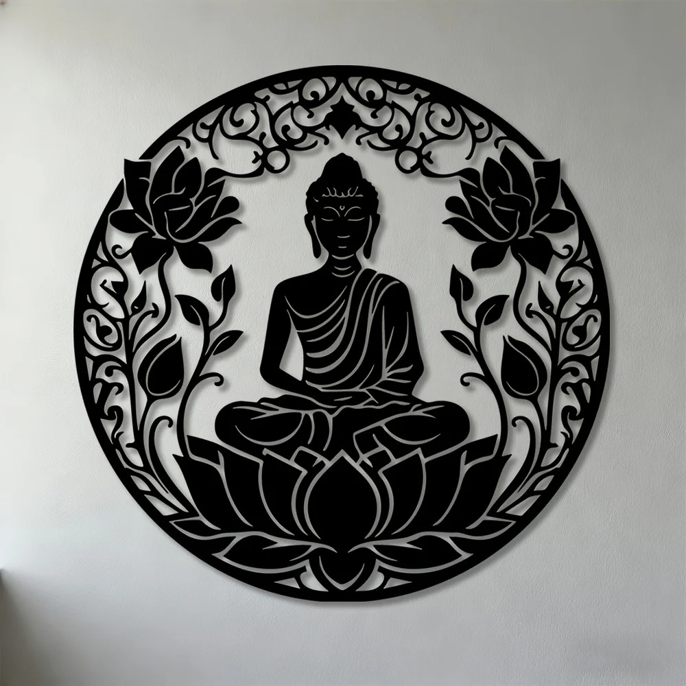 Home Textiles Brands - Brand 2D Flat Buddha Lotus Mandala