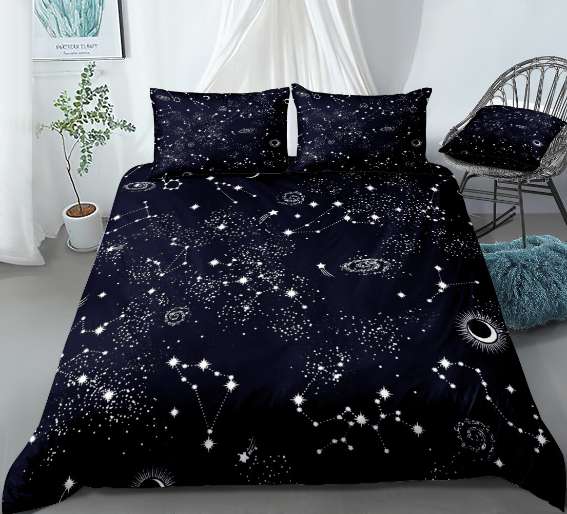 Galaxy Home Textiles - Stars Bedding Set Night Sky Kids