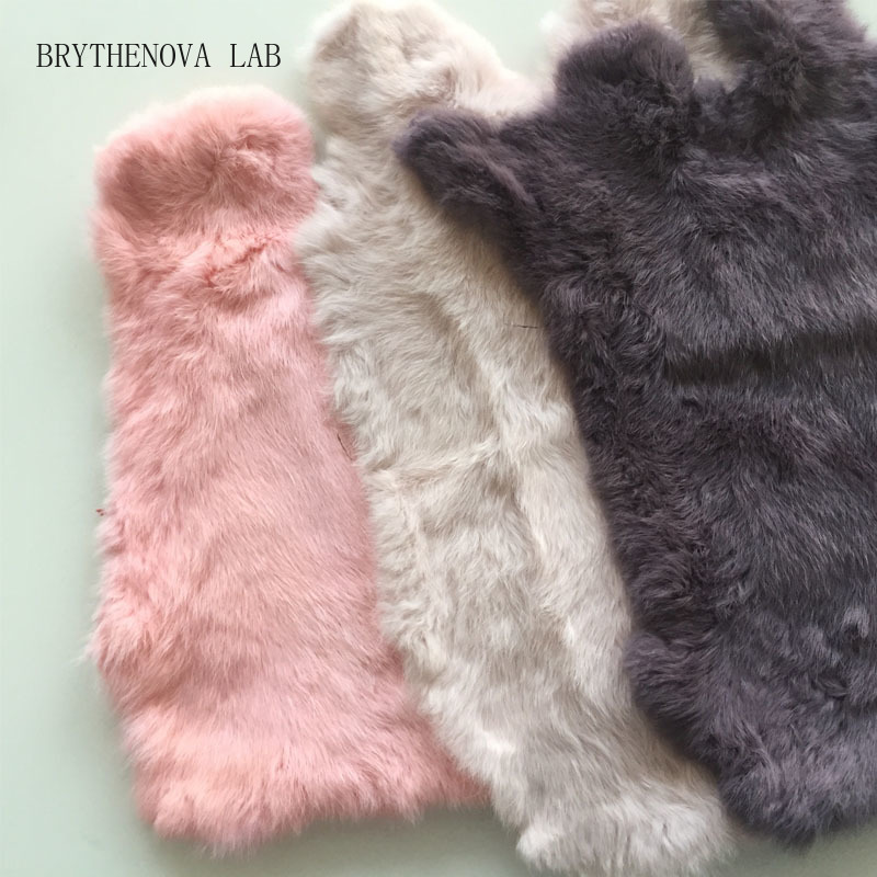 Multicolor Real Rabbit Fur Sal - Home Textiles Sale recension och pris