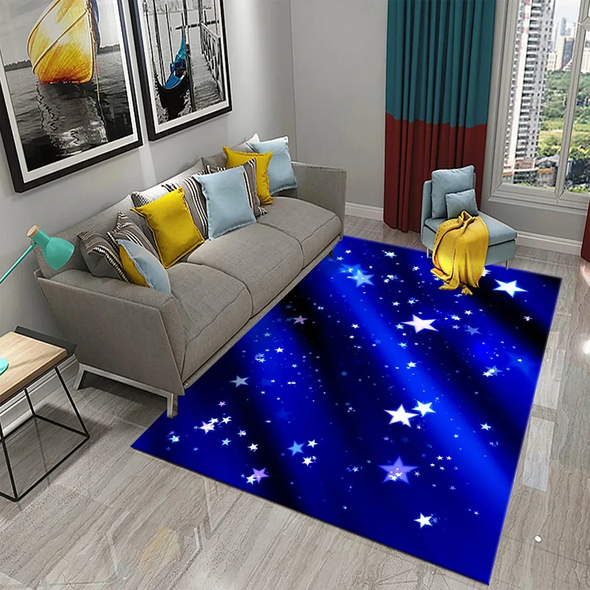 Star Carpet Space Galaxy Area  - Galaxy Home Textiles recension och pris