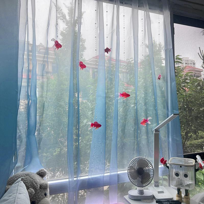 Light Blue Solid Sheer Voile W - Curtain Sheer Voile recension och pris
