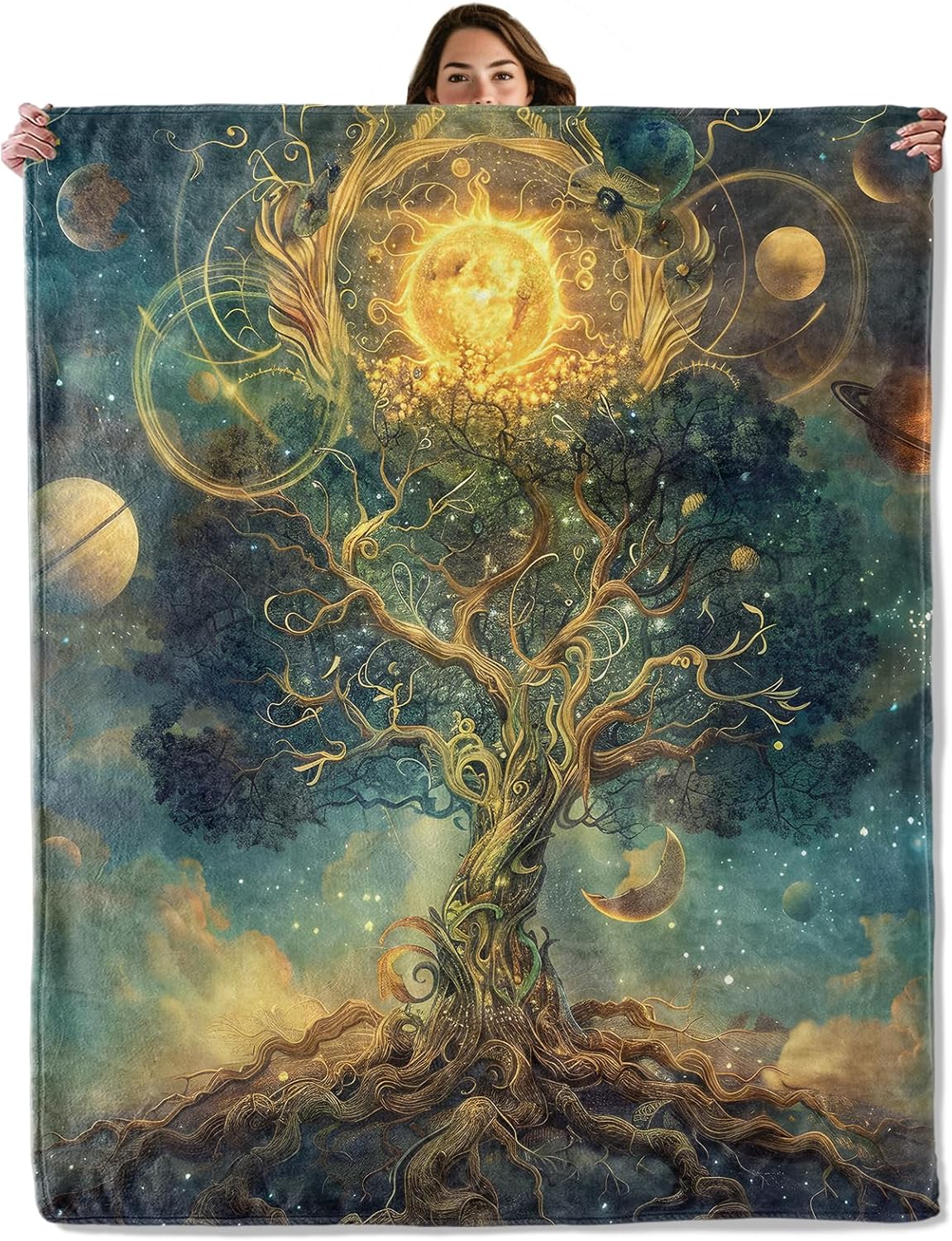 Cosmic tree blanket galaxy cel - Galaxy Home Textiles recension och pris