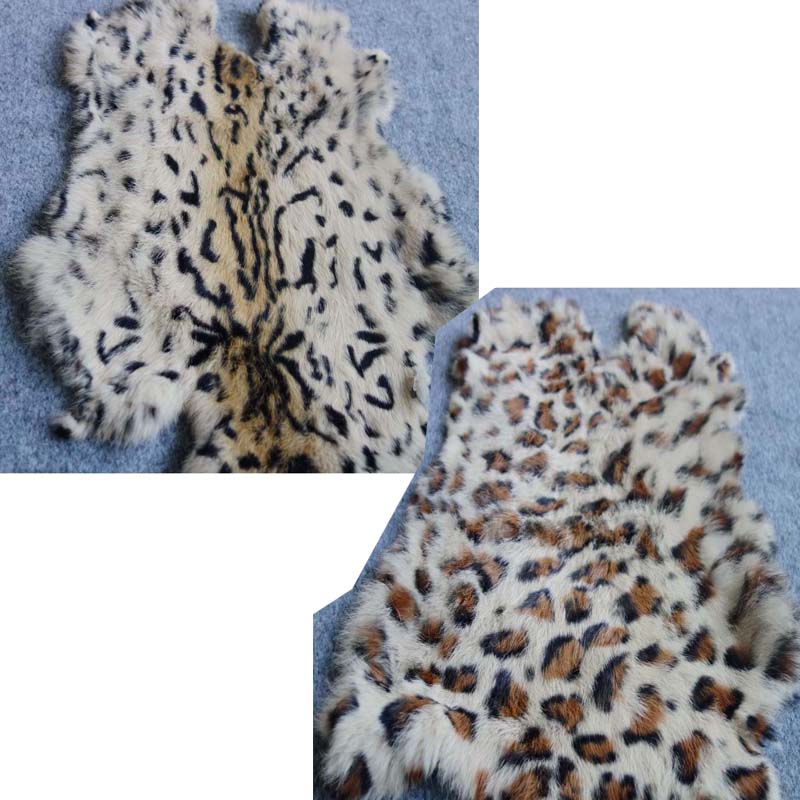 1pc Nature Real Rabbit Fur Leo - Home Textiles Sale recension och pris