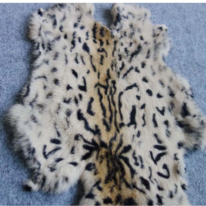 1pc Nature Real Rabbit Fur Leo - Home Textiles Sale recension och pris