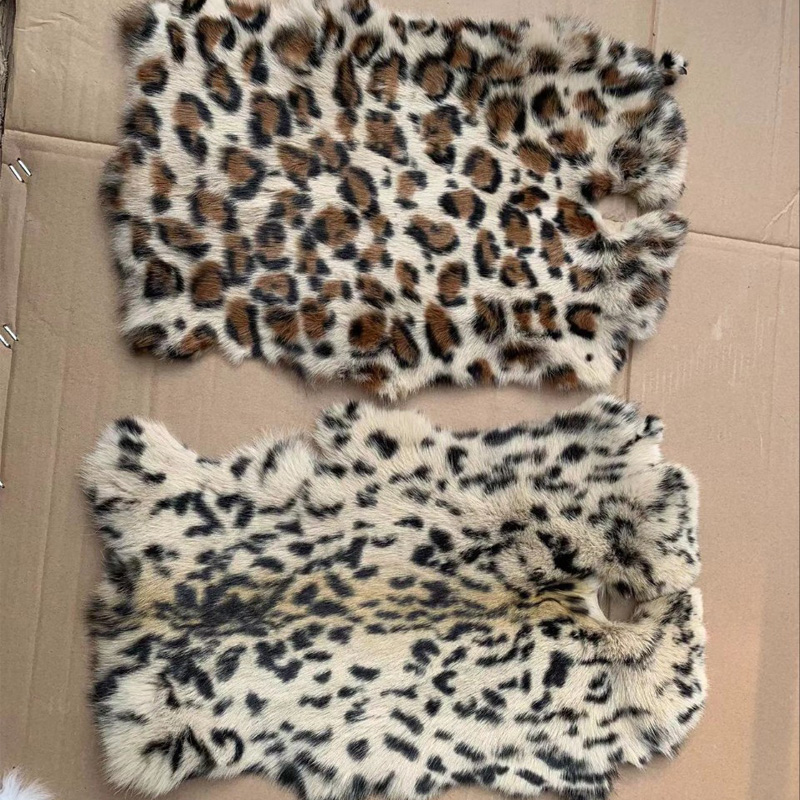 1pc Nature Real Rabbit Fur Leo - Home Textiles Sale recension och pris