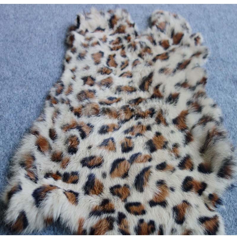 1pc Nature Real Rabbit Fur Leo - Home Textiles Sale recension och pris