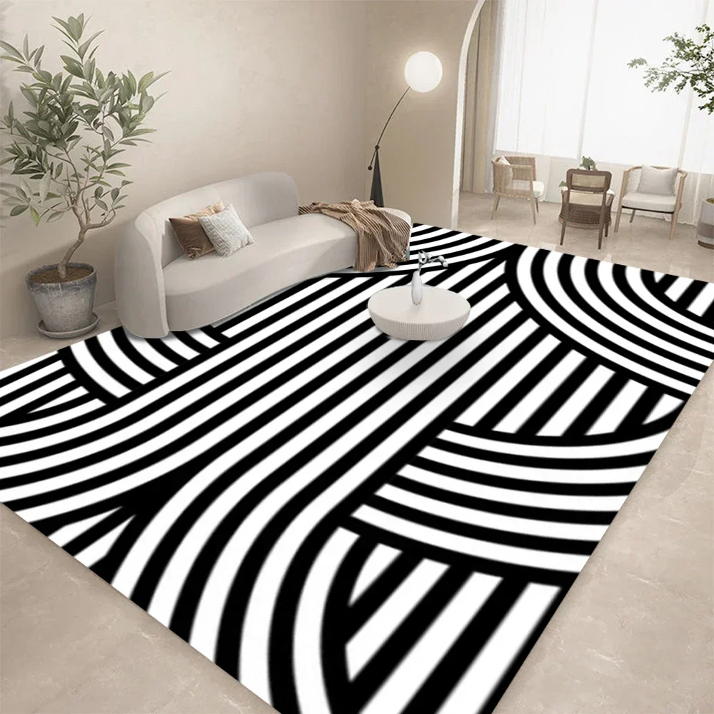 HD-Black White Geometric Line  - Home Lines Textiles recension och pris