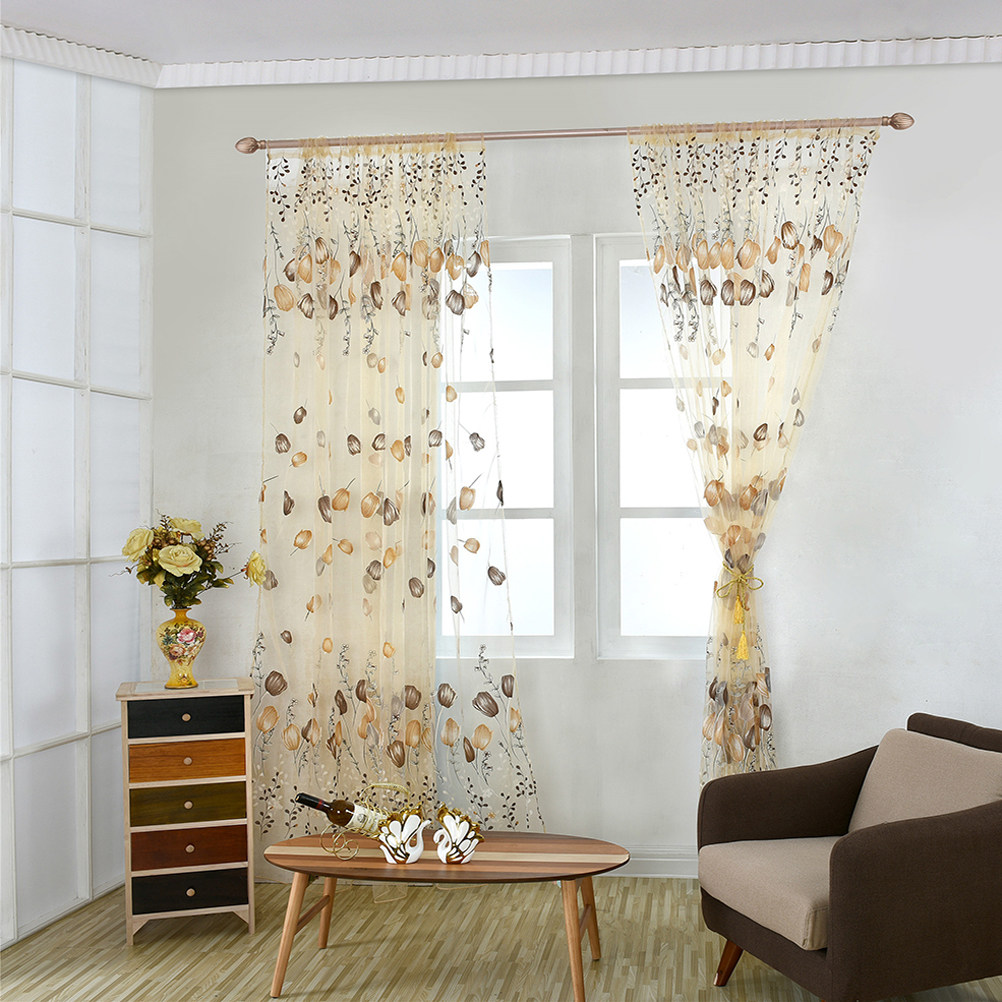 100x200cm Tulip Voile Curtains - Curtain Sheer Voile recension och pris