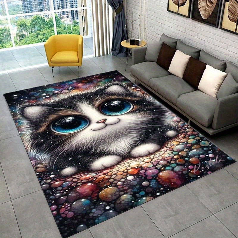 Galaxy Cat Rug for Cozy Bedroo - Galaxy Home Textiles recension och pris