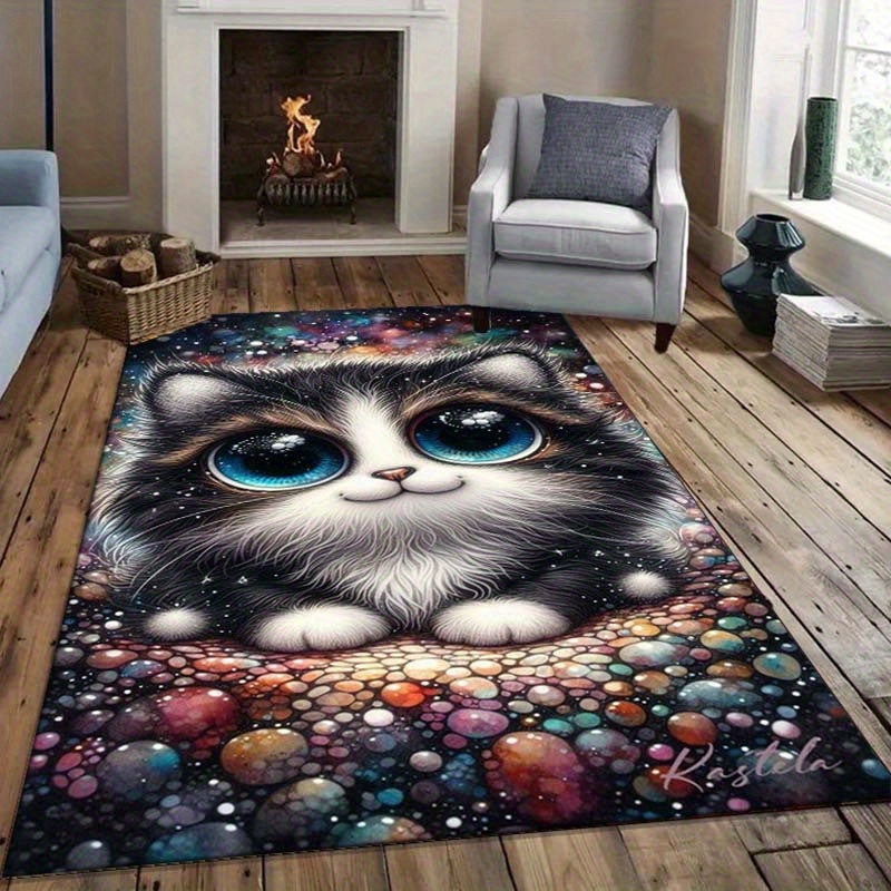 Galaxy Cat Rug for Cozy Bedroo - Galaxy Home Textiles recension och pris