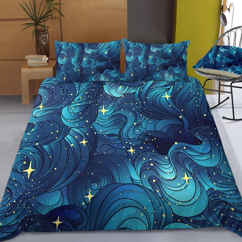 Stars Bedding Set Night Sky Ki - Galaxy Home Textiles recension och pris