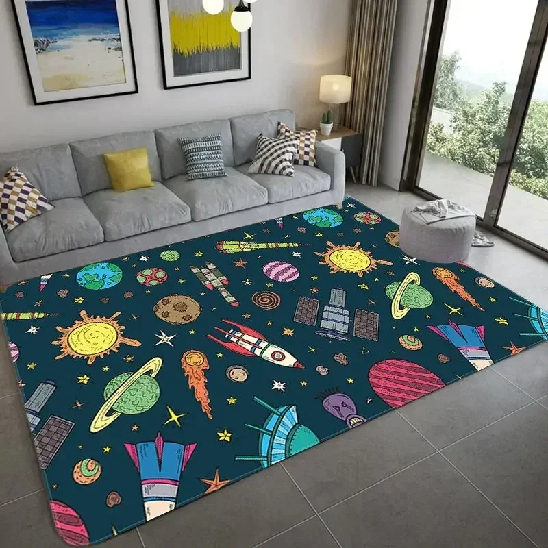 Cartoon Space Astronaut Carpet - Galaxy Home Textiles recension och pris