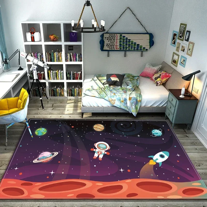 Cartoon Space Astronaut Carpet - Galaxy Home Textiles recension och pris