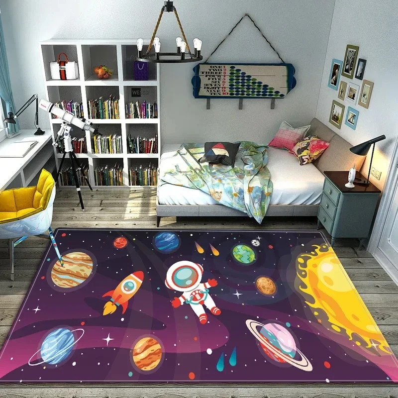 Cartoon Space Astronaut Carpet - Galaxy Home Textiles recension och pris