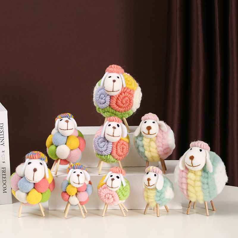 1PCS Lovely Felt Sheep Ornamen - Home Textiles China recension och pris