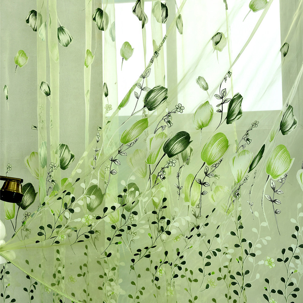 100 X200cm Voile Curtains Door - Curtain Sheer Voile recension och pris