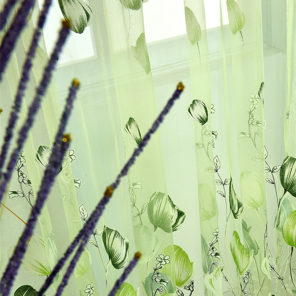 100 X200cm Voile Curtains Door - Curtain Sheer Voile recension och pris