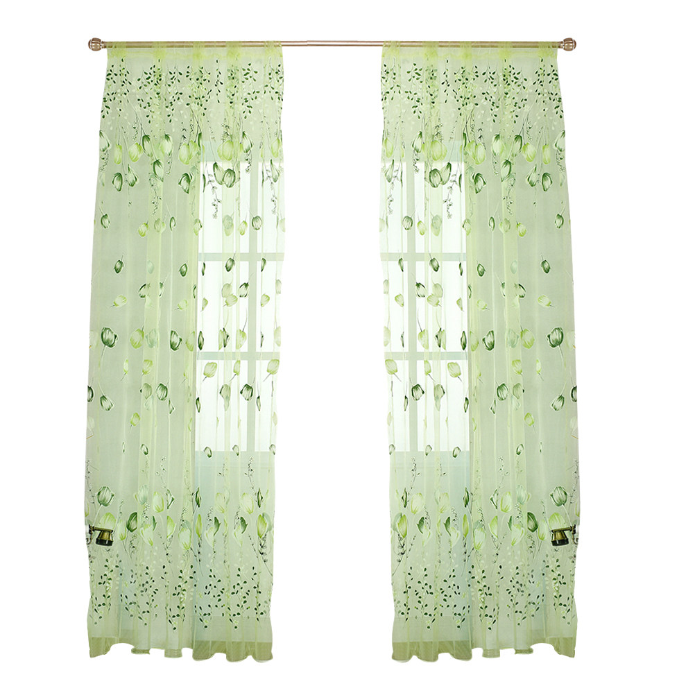 100 X200cm Voile Curtains Door - Curtain Sheer Voile recension och pris