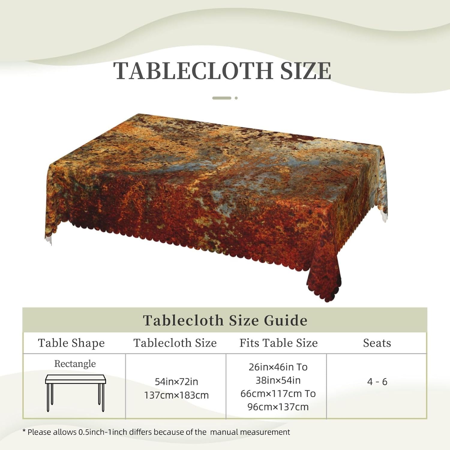 Industrial Brown Rust Metal Ta - Home Textiles Industry recension och pris