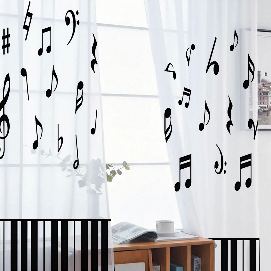 2PCS Digital Print Sheer Curta - Curtain Sheer Voile recension och pris