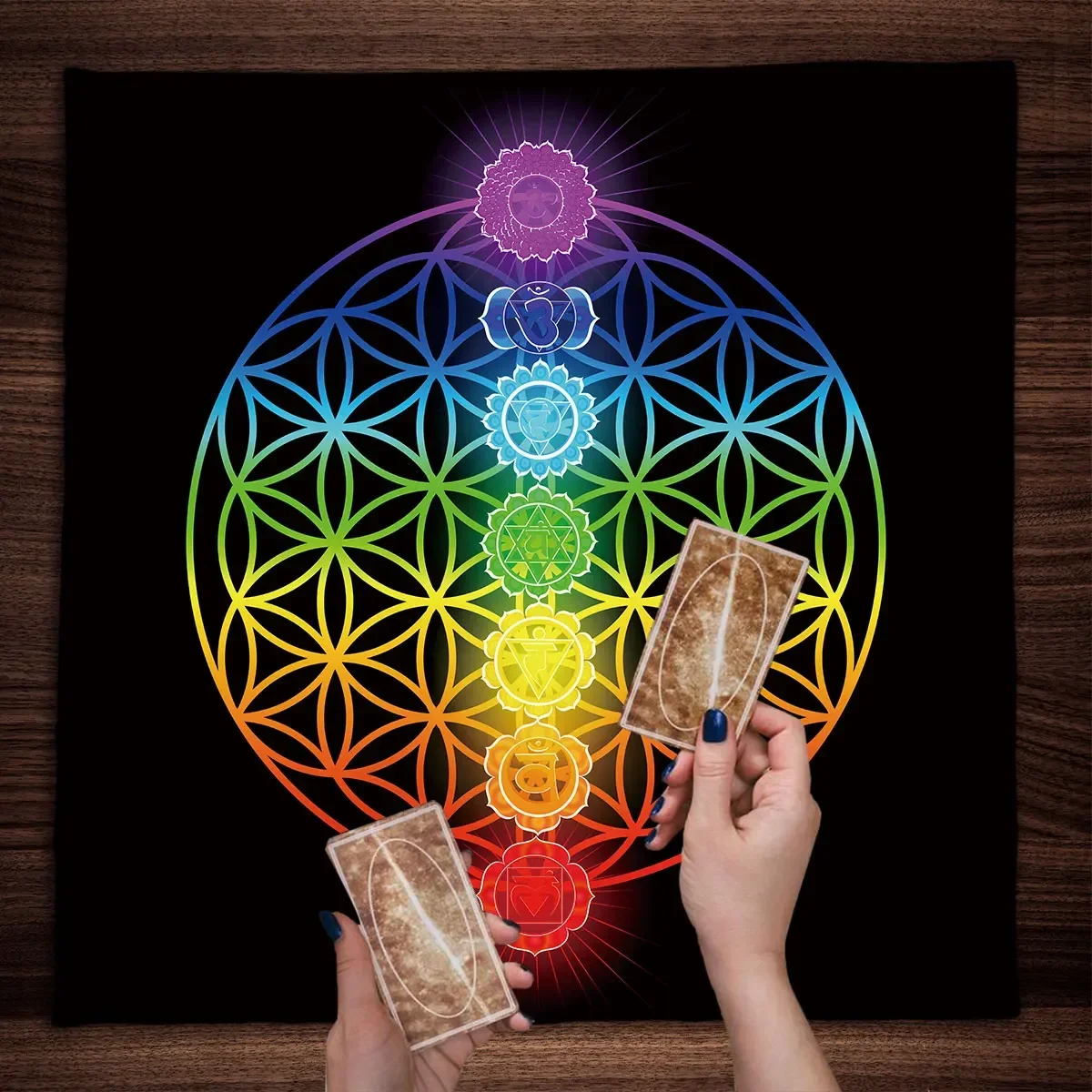 Mandala Flower Of Life Tarot T - Galaxy Home Textiles recension och pris