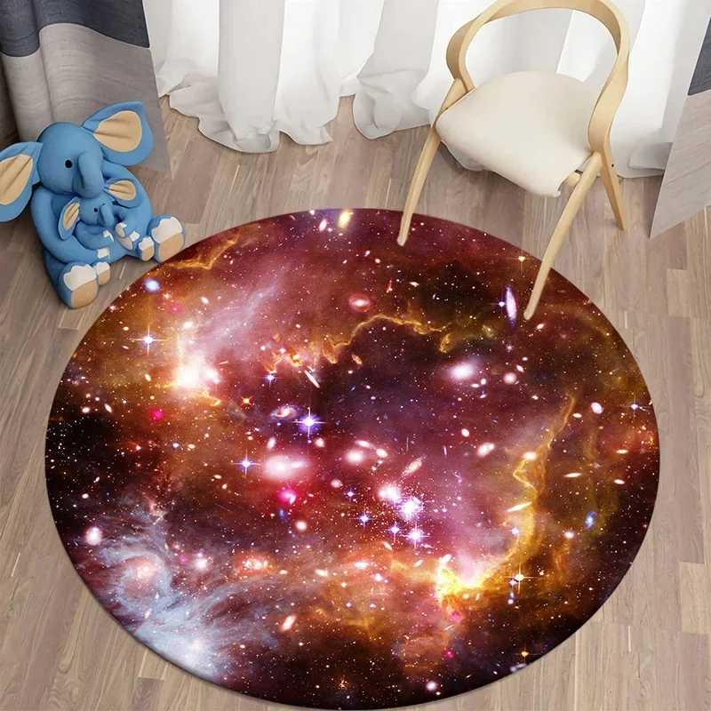 Galaxy Round Rug Universe Spac - Galaxy Home Textiles recension och pris