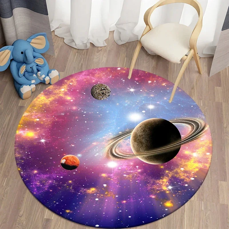 Galaxy Round Rug Universe Spac - Galaxy Home Textiles recension och pris
